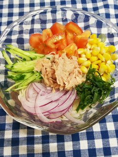 暑さに負けない♪夏野菜たっぷりそうめん-レシピのメイン写真