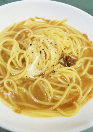 オニオンスープパスタ-レシピのメイン写真
