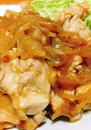 夏はさっぱり☆鶏むね肉の梅肉生姜焼き-レシピのメイン写真