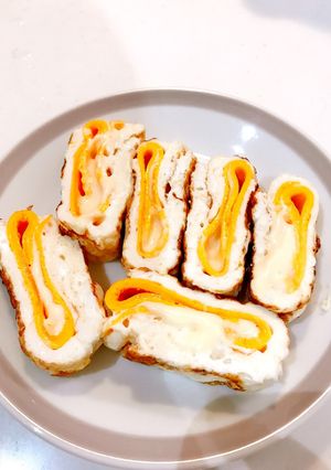チーズin2色卵焼き!-レシピのメイン写真