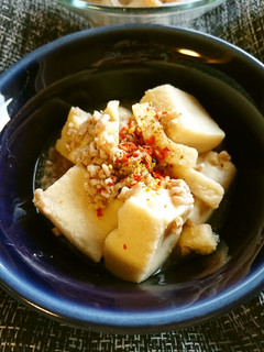 高野豆腐と豚ひきの煮物-レシピのメイン写真