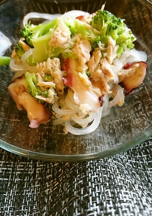 タコとツナのマロニー酢の物-レシピのメイン写真
