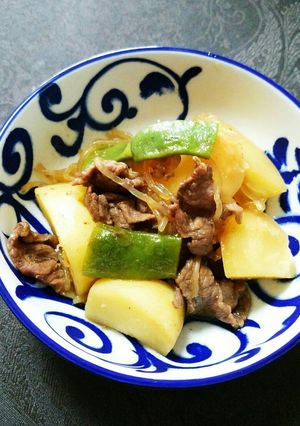 あまから肉じゃが(汁なし)-レシピのメイン写真