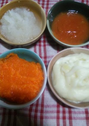 炊飯器でまとめて離乳食初期ペースト-レシピのメイン写真