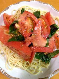 トマトと大葉の冷製パスタ-レシピのメイン写真