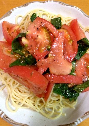 トマトと大葉の冷製パスタ-レシピのメイン写真