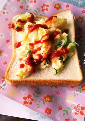 簡単５分で完成❗️簡単!ポテサラトースト-レシピのメイン写真