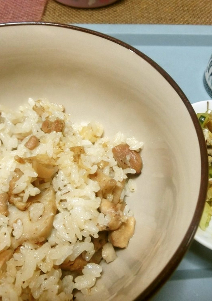 鶏肉と蓮根と新しょうがの炊き込み風ご飯-レシピのメイン写真