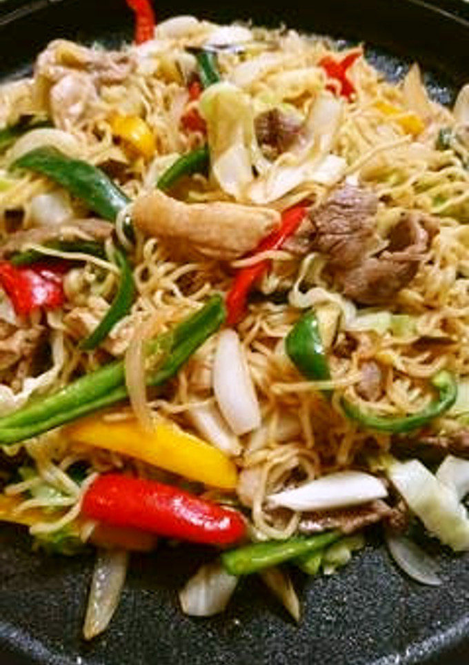 夏野菜で焼き肉風焼きそば-レシピのメイン写真
