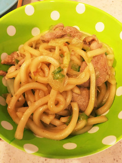 激うま!豚肉レタスの焼うどん-レシピのメイン写真