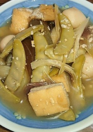 茄子と豆の煮たが-レシピのメイン写真