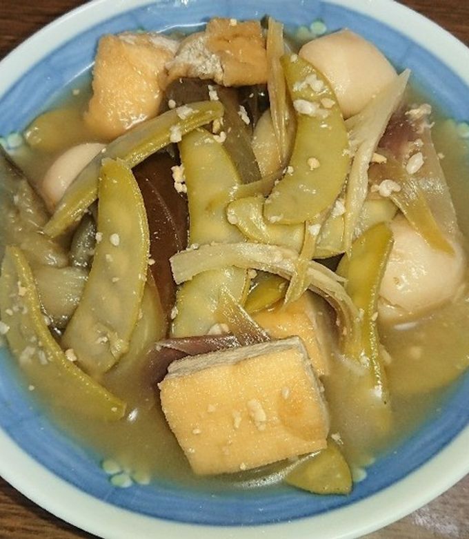 茄子と豆の煮たが-レシピのメイン写真