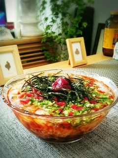 ヘルシー梅オクラそーめん-レシピのメイン写真