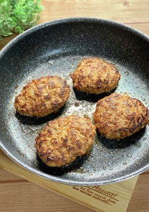 卵・パン粉なし＊肉汁じゅわりハンバーグ＊-レシピのメイン写真