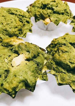 ホワイトチョコ入り！抹茶のマフィン-レシピのメイン写真
