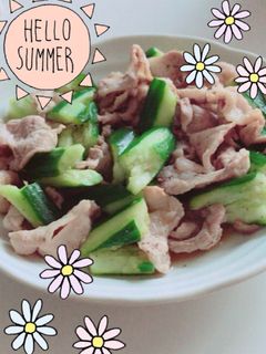 豚肉とキュウリのさっぱり炒め-レシピのメイン写真