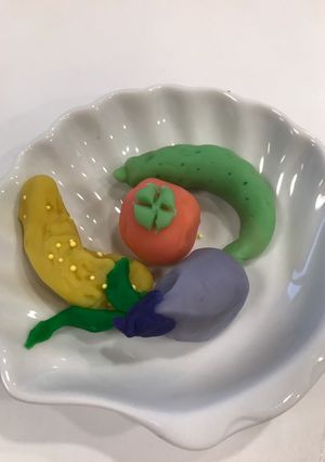 夏野菜の練りきり-レシピのメイン写真