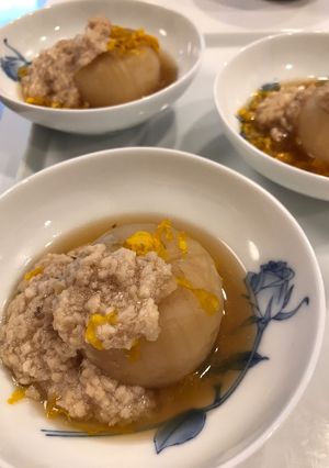 蕪の菊花そぼろあん-レシピのメイン写真