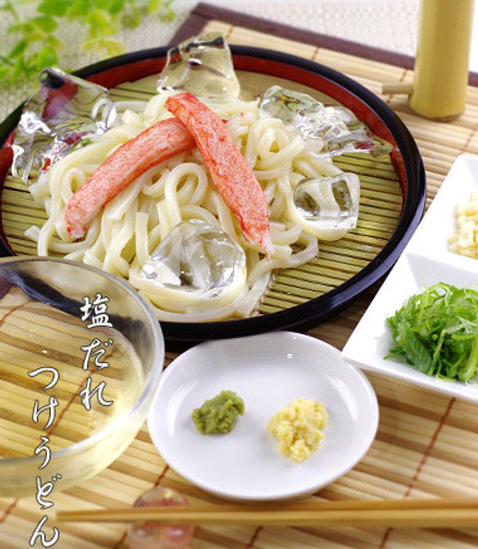 白だしで簡単▷冷製◁塩だれつけうどん-レシピのメイン写真