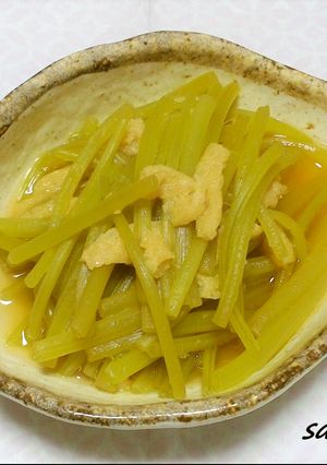 ハマる！芋づると油揚げのシンプル煮！-レシピのメイン写真