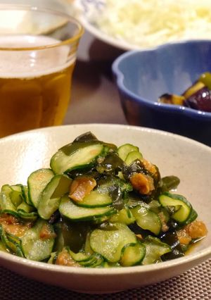 きゅうりとわかめの梅ポン酢和え-レシピのメイン写真