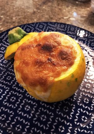 丸ズッキーニの肉詰め♩夏に♩-レシピのメイン写真