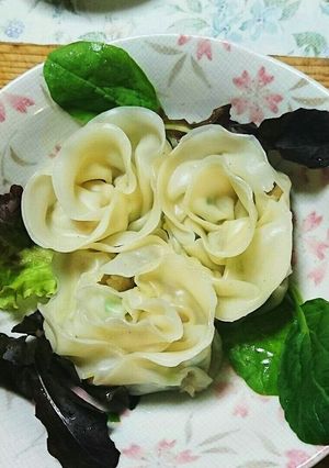 薔薇の海老水餃子-レシピのメイン写真