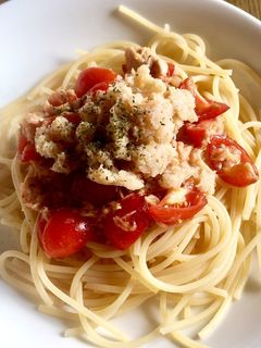 トマトとツナの冷製パスタ-レシピのメイン写真