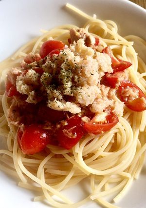 トマトとツナの冷製パスタ-レシピのメイン写真