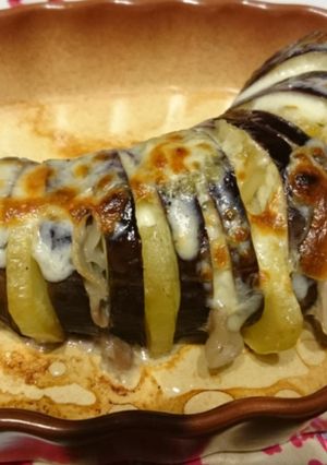 ハッセルバック茄子(芋柚子胡椒チーズ)-レシピのメイン写真