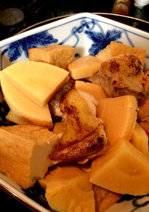 サッと出来る厚揚げとタケノコの煮物-レシピのメイン写真