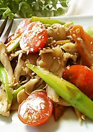 ごまドレがアクセント！カラフル野菜炒め-レシピのメイン写真