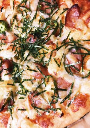 パスタソースde簡単明太マヨピザ-レシピのメイン写真