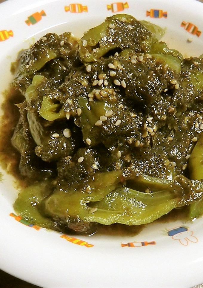 万願寺とうがらしと海苔の、白だしさっと煮-レシピのメイン写真
