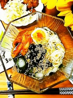 わかめスープで簡単冷麺風そうめん-レシピのメイン写真