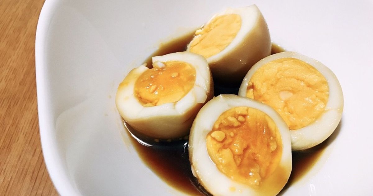 煮卵（味どうらくの里で簡単に） by クックれりら 【クックパッド