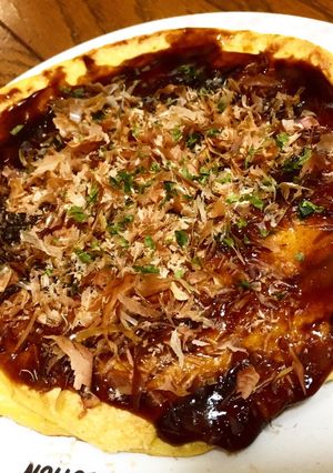 ♡卵と豆腐でフワフワお好み焼き♡-レシピのメイン写真