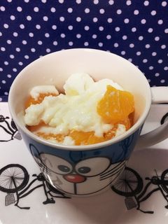 みかん入り牛乳寒天風ゼリー☆簡単☆-レシピのメイン写真