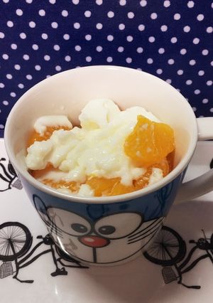 みかん入り牛乳寒天風ゼリー☆簡単☆-レシピのメイン写真