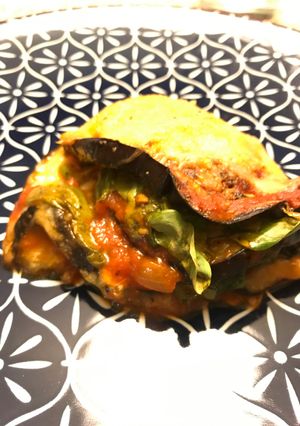 ナスとチーズで簡単ベジタリアン料理-レシピのメイン写真