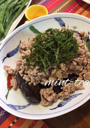 カンタン! 米ナスのそぼろあんかけ-レシピのメイン写真