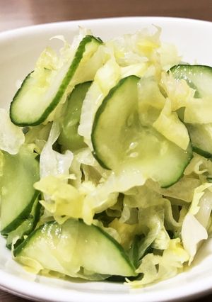 作り置き レタスと胡瓜のレモンサラダ-レシピのメイン写真