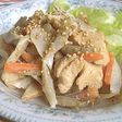 ごまゴボウ照りチキンサラダ