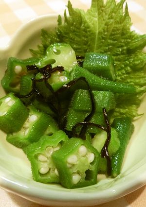 オクラの塩昆布和え-レシピのメイン写真