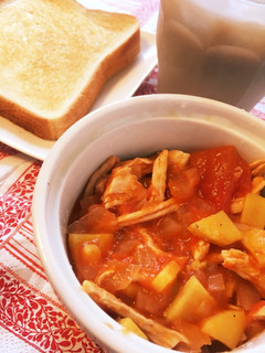残り物で!さつまいもの簡単トマト煮-レシピのメイン写真