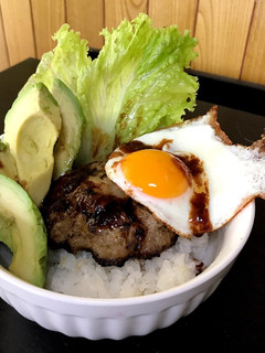 ロコモコ丼〜赤ワイン・ドミ風ソース♪-レシピのメイン写真