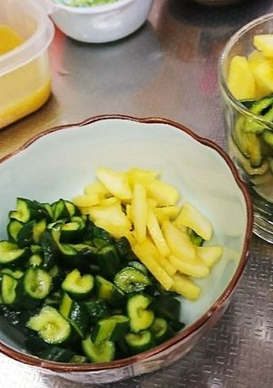 辛すぎない胡瓜&大根絶品簡単辛子漬け-レシピのメイン写真