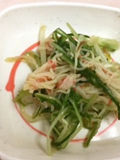 栄養士献立 水菜のお浸し-レシピのメイン写真
