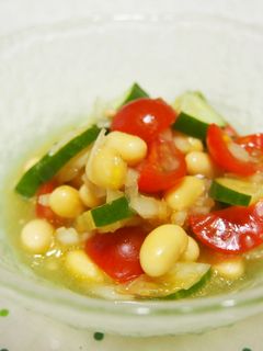 爽やかゆず果汁で♪大豆のマリネ♪-レシピのメイン写真