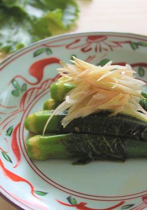 オクラと大葉の醤油ナムル-レシピのメイン写真